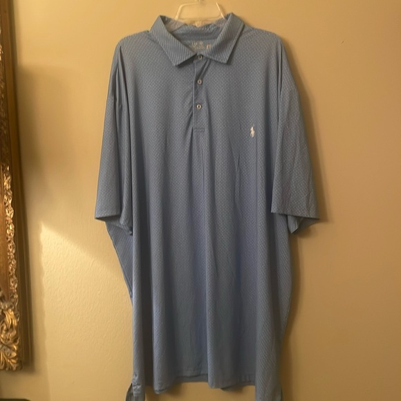 Polo Ralph Lauren Other - polo Ralph Lauren Men's Blue patterned Polo golf dri fit Shirt 4XLT